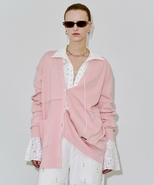JOSE MOON（ジョゼムーン） カーディガン PLATE VNECK OVER CARDIGAN