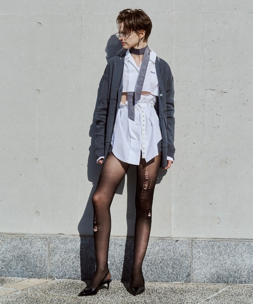 JOSE MOON（ジョゼムーン） カーディガン PLATE VNECK OVER CARDIGAN