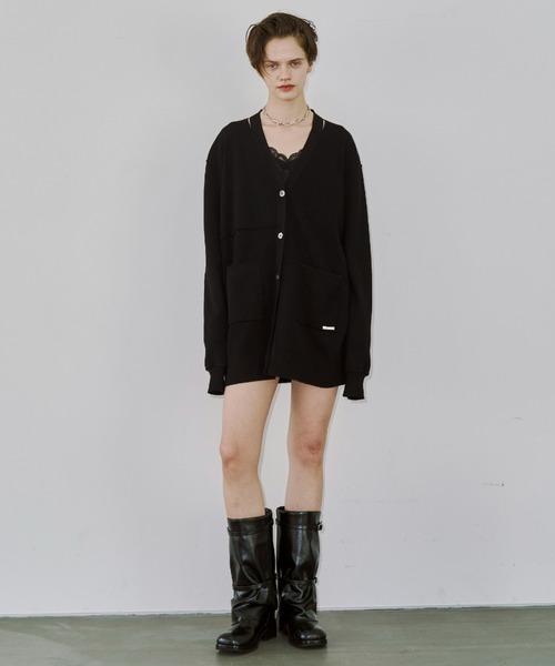 JOSE MOON（ジョゼムーン） カーディガン PLATE VNECK OVER CARDIGAN