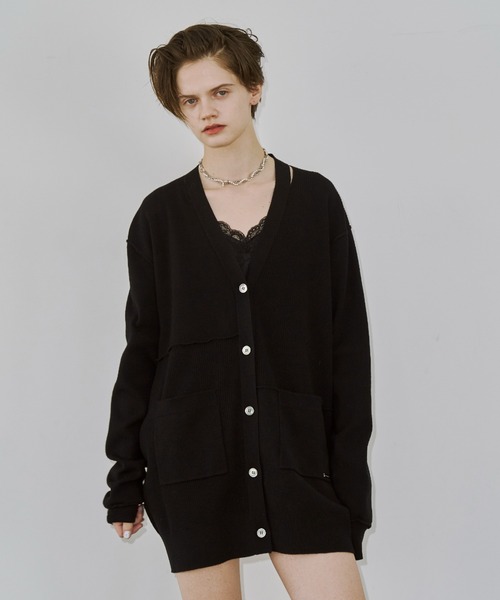 JOSE MOON（ジョゼムーン） カーディガン PLATE VNECK OVER CARDIGAN