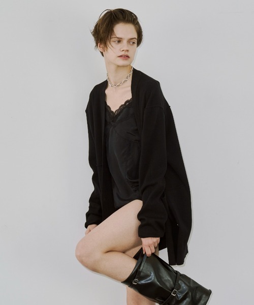 JOSE MOON（ジョゼムーン） カーディガン PLATE VNECK OVER CARDIGAN