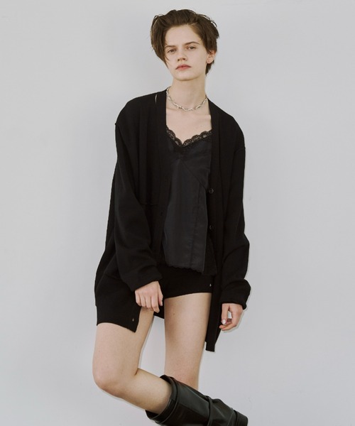 JOSE MOON（ジョゼムーン） カーディガン PLATE VNECK OVER CARDIGAN