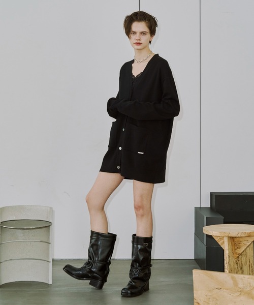 JOSE MOON（ジョゼムーン） カーディガン PLATE VNECK OVER CARDIGAN
