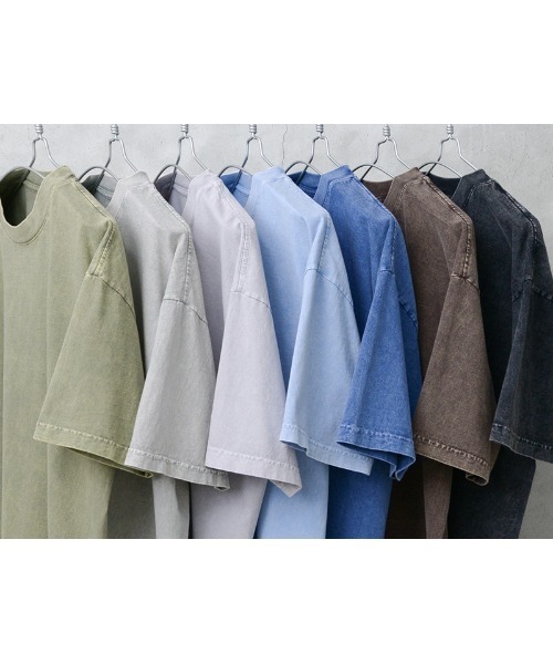 「LOS ANGELES APPAREL」 半袖Tシャツ M インディゴブルー メンズ_画像4