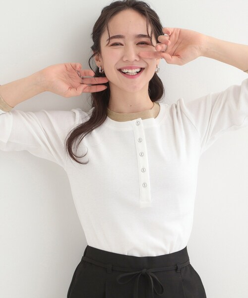 SHOO・LA・RUE（シューラルー） tシャツ 「洗濯機可/S-LL」1枚でサマ