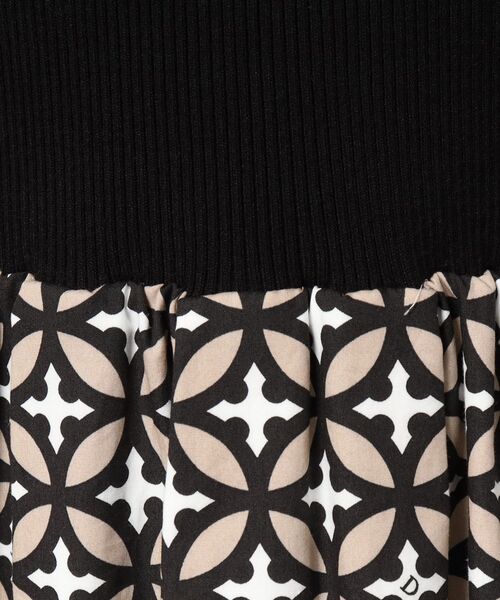 「DRESSTERIOR」 ドッキングワンピース 36 ブラック レディースの画像