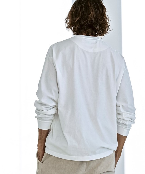 「1PIU1UGUALE3 RELAX 」 長袖Tシャツ L ベージュ メンズ_画像3