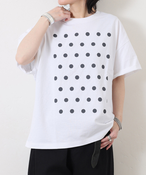 journal standard luxe クルーTシャツ　ホワイト JOURNAL STANDARD LUXE（ジャーナルスタンダード ラックス） tシャツ