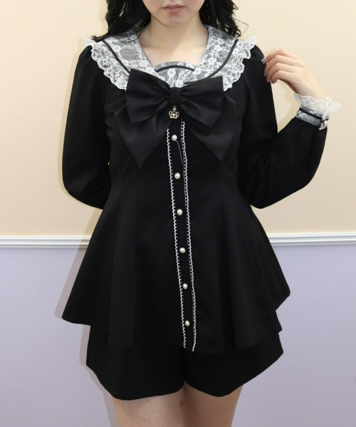 「Secret Honey」 セットアップ MEDIUM ブラック レディース_画像2