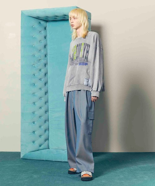 「MAISON SPECIAL」 スウェットカットソー 2 ライトグレー メンズの画像