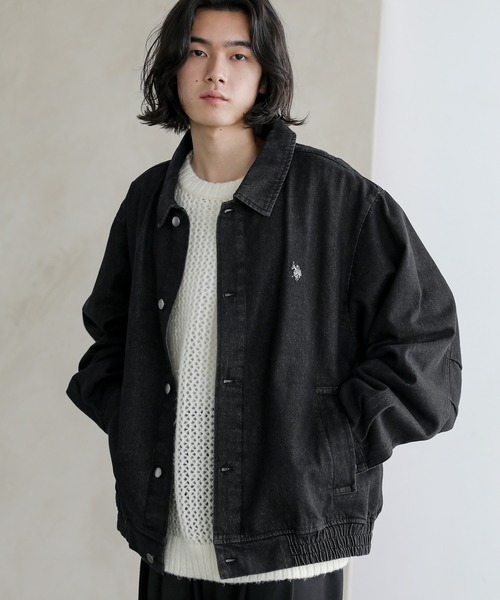 「U.S. POLO ASSN.」 デニムジャケット X-LARGE サックスブルー メンズ_画像2