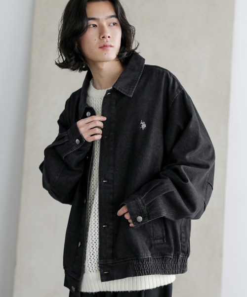 「U.S. POLO ASSN.」 デニムジャケット X-LARGE サックスブルー メンズ_画像3