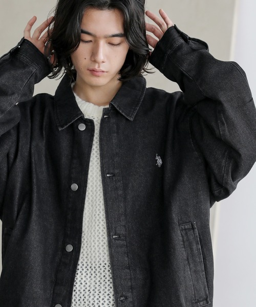 「U.S. POLO ASSN.」 デニムジャケット X-LARGE サックスブルー メンズ_画像5