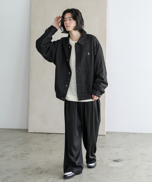 「U.S. POLO ASSN.」 デニムジャケット X-LARGE サックスブルー メンズ_画像6