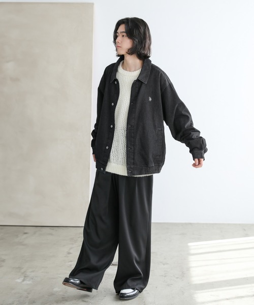 「U.S. POLO ASSN.」 デニムジャケット X-LARGE サックスブルー メンズ_画像7