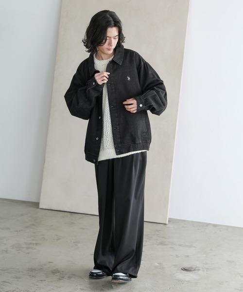 「U.S. POLO ASSN.」 デニムジャケット X-LARGE サックスブルー メンズ_画像8