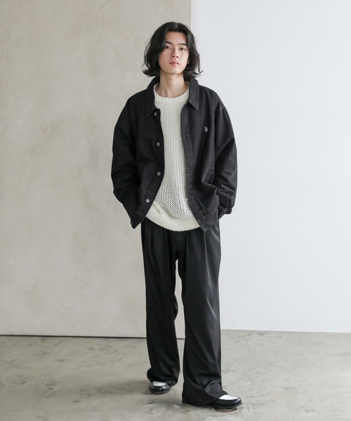 「U.S. POLO ASSN.」 デニムジャケット X-LARGE サックスブルー メンズ_画像9