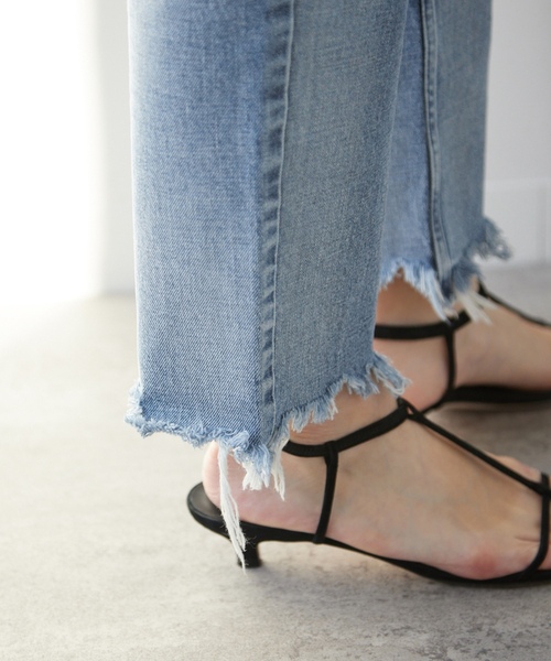 「IENA」 デニムパンツ 25 ブルー レディース