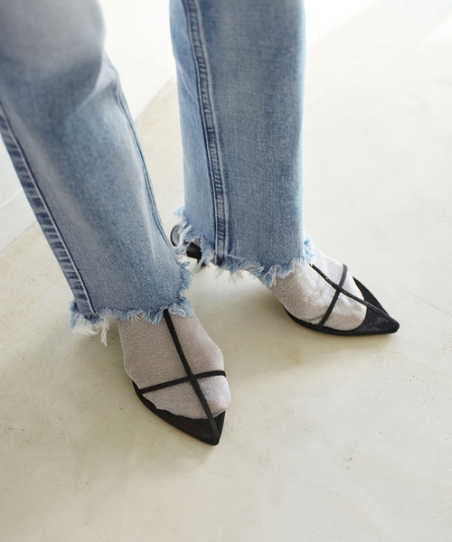 「IENA」 デニムパンツ 25 ブルー レディース