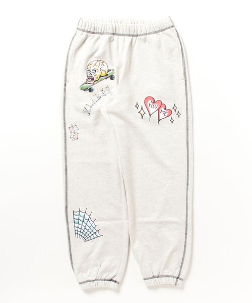「XLARGE」 スウェットパンツ M オフホワイト メンズの画像