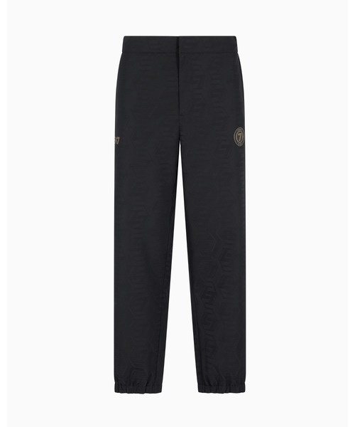 「EMPORIO ARMANI EA7」 チノパンツ SMALL ブラック メンズの画像