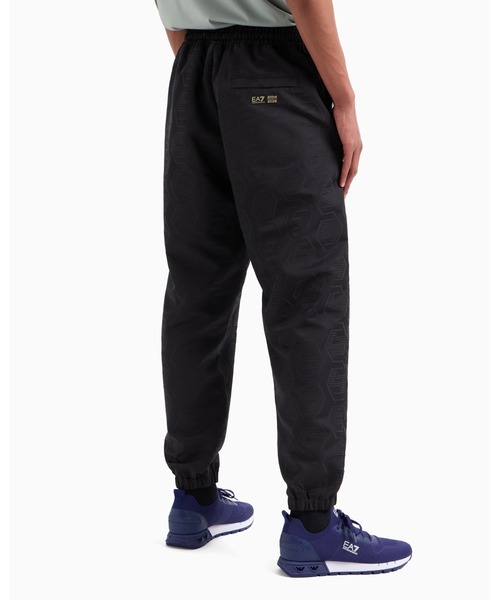 「EMPORIO ARMANI EA7」 チノパンツ SMALL ブラック メンズの画像