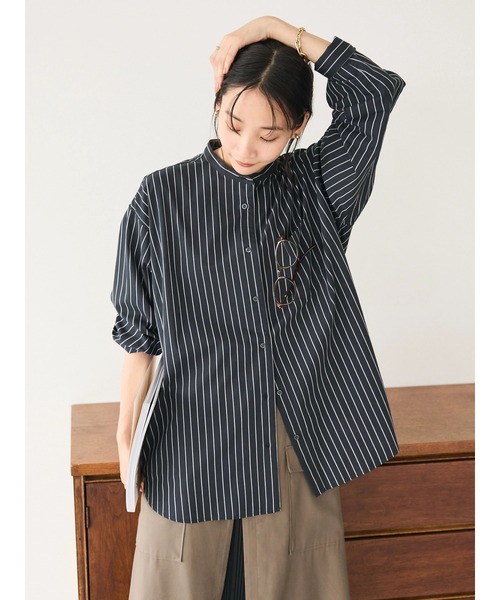 「CRAFT STANDARD BOUTIQUE」 長袖ブラウス S グレー系その他2 レディース_画像7