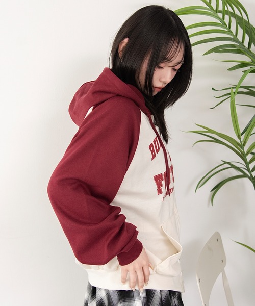 WEGO（ウィゴー） パーカー WEGO/「26年春夏新作」カレッジラグラン