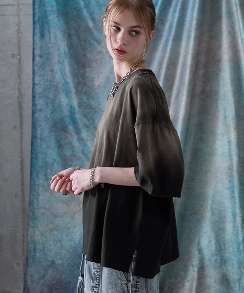 「SERACE」 半袖Tシャツ S ネイビー メンズ_画像6