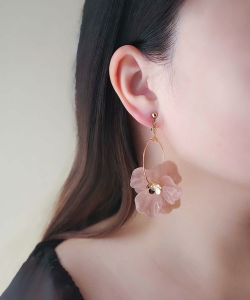 CERCA アレルギー対応 イヤリング jolie minette/ビックフラワー CERCA アレルギー対応 イヤリング jolie minette/ビックフラワー