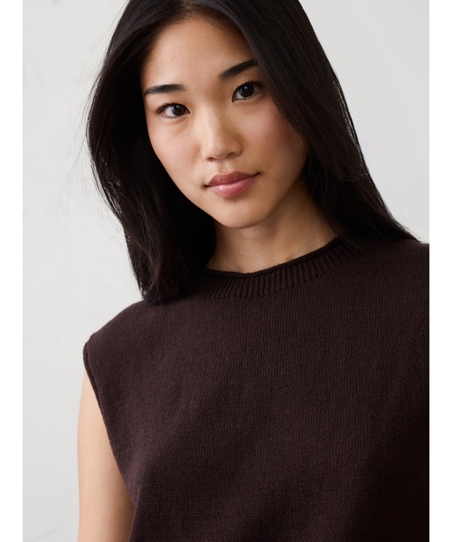 ニット セーター BANANA REPUBLIC FACTORY STORE　　ラミーコットン セーター タンクトップ レディースの画像