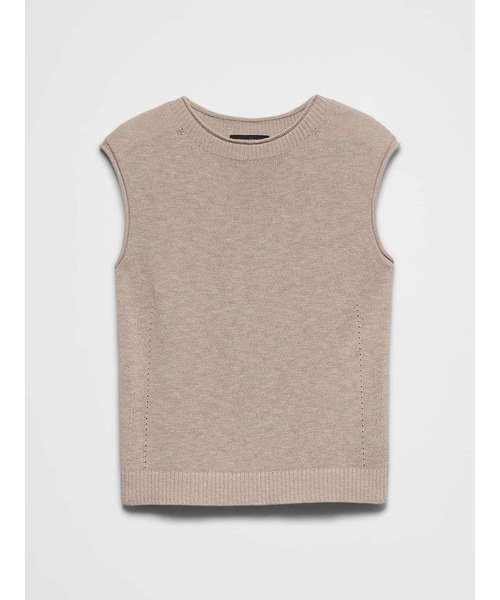 ニット セーター BANANA REPUBLIC FACTORY STORE　　ラミーコットン セーター タンクトップ レディースの画像