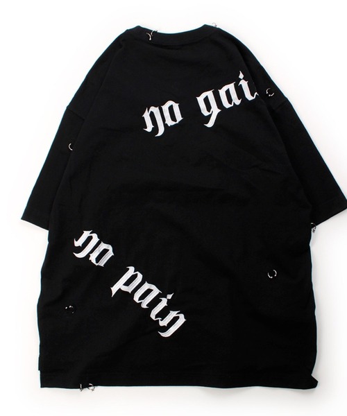 GALFY（ガルフィー） tシャツ バチバチピアスTEE/ビッグプリント 半袖T