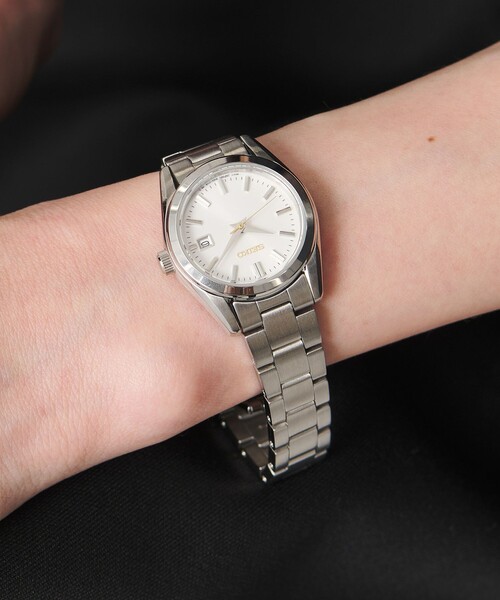 腕時計 「別注」「SEIKO」ラウンド メタル 腕時計 レディースの画像