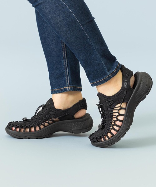 【入手困難】KEEN レディースサンダル24.5cm ブラック KEEN（キーン） フラットサンダル 24.5cm ブラック レディース