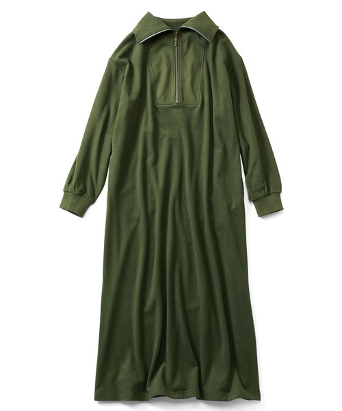 「Live in comfort」 長袖ワンピース LARGE ブラック レディース_画像8