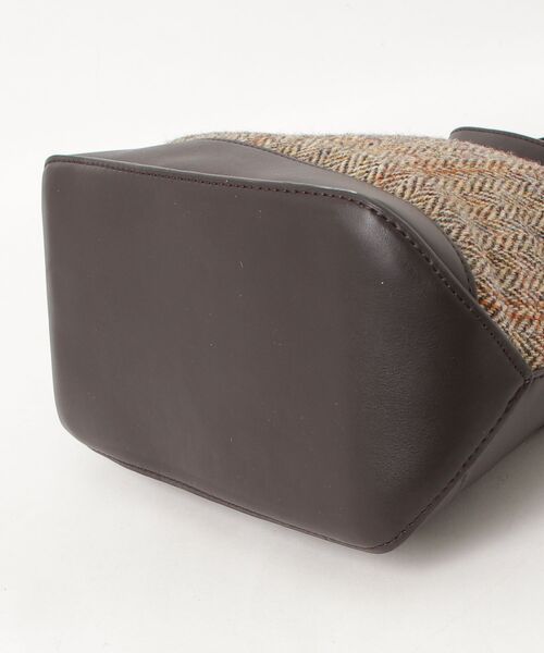 「HARRIS TWEED」 2WAYバッグ - ブラウン レディース_画像3