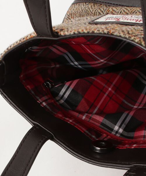 「HARRIS TWEED」 2WAYバッグ - ブラウン レディース_画像4