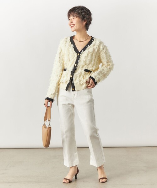 「Rie Miller」 デニムパンツ S ホワイト レディース_画像7