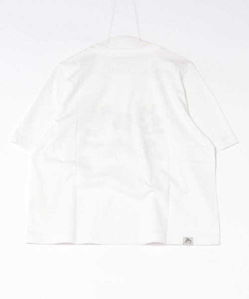 tシャツ 半袖 30／−天竺ニードルタッチフラワー発泡プリントTシャツ レディース | SUPER HAKKA | 05