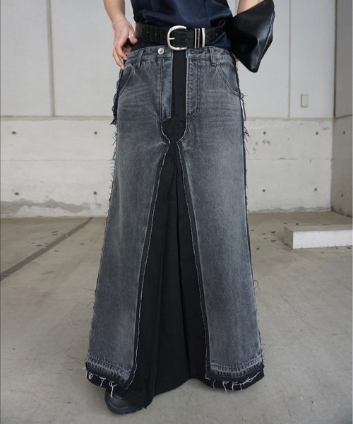 Ameri（アメリ） スカート REMAKE DENIM CHINO SKIRT : ZOZOTOWN Yahoo