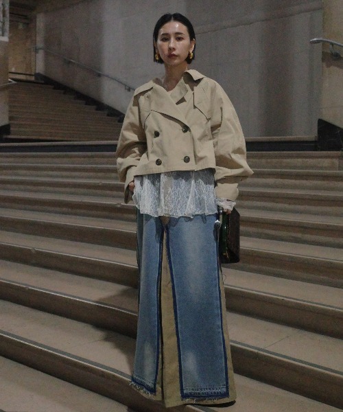 Ameri（アメリ） スカート REMAKE DENIM CHINO SKIRT : ZOZOTOWN Yahoo