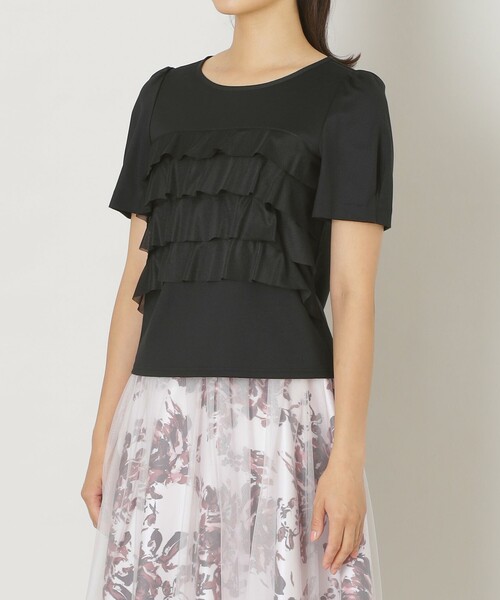 「TO BE CHIC」 半袖カットソー 40 ブラック レディース_画像5