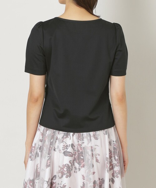 「TO BE CHIC」 半袖カットソー 40 ブラック レディース_画像6