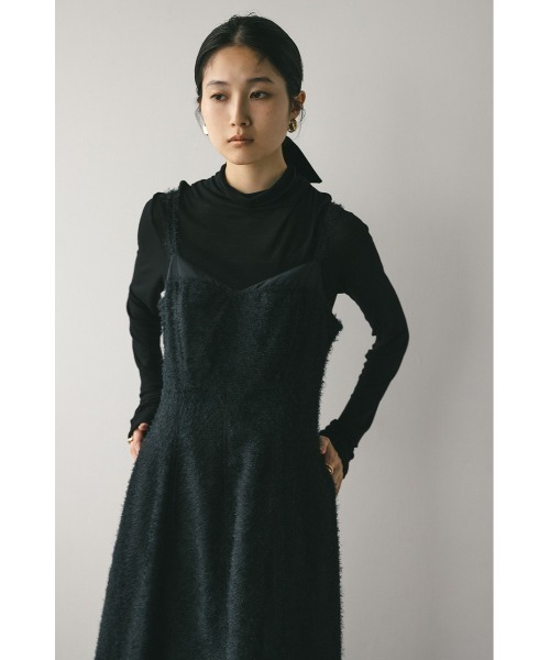 「STYLEMIXER」 キャミソールワンピース MEDIUM ブラック レディース_画像4