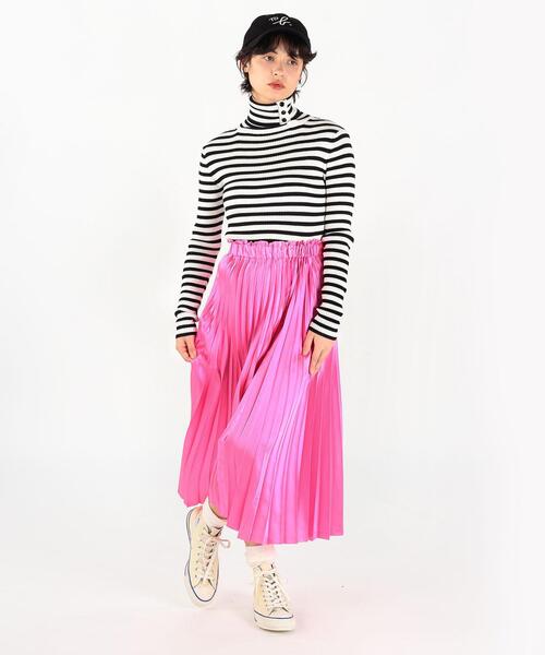 「To b. by agnes b.」 プリーツスカート 36 ピンク レディース_画像4