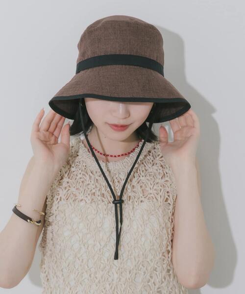 「SMELLY」 ハット - ベージュ レディース_画像5