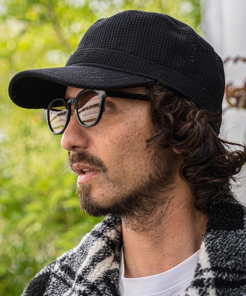 CAMBIO（カンビオ） キャップ 帽子 mko13734-Waffle Knit Miner Cap