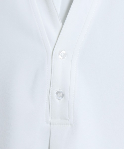 「ANPAS」 「ciao 」7分袖シャツ L ブルー メンズ_画像5