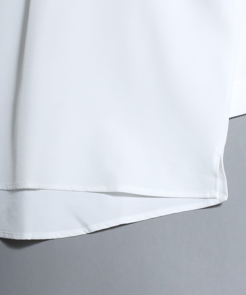 「ANPAS」 「ciao 」7分袖シャツ L ブルー メンズ_画像6